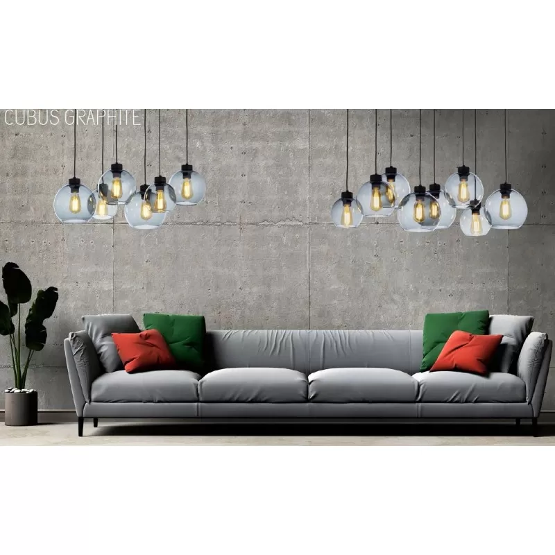 картинка Современные подвесные светильники Подвес TK Lighting Cubus Graphite 4292