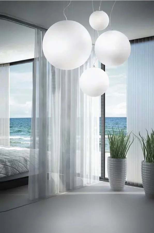 картинка Современные подвесные светильники Подвесной светильник IDEAL LUX Mapa Bianco 310800