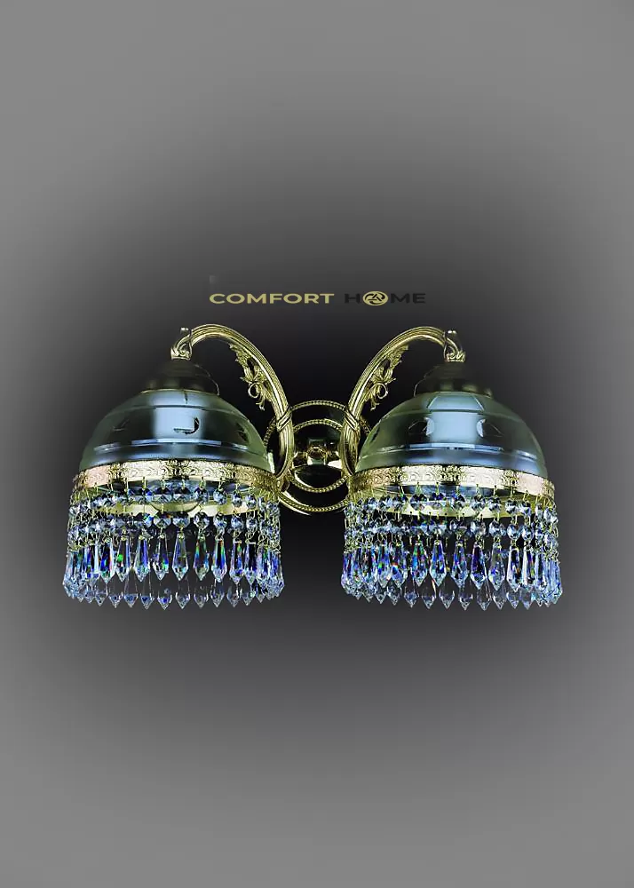 картинка Хрустальные бра Бра хрустальное ArtGlass KARAT II. (POLISHED, BRASS ANTIQUE, WHITE GOLD, MATT BRASS) CE