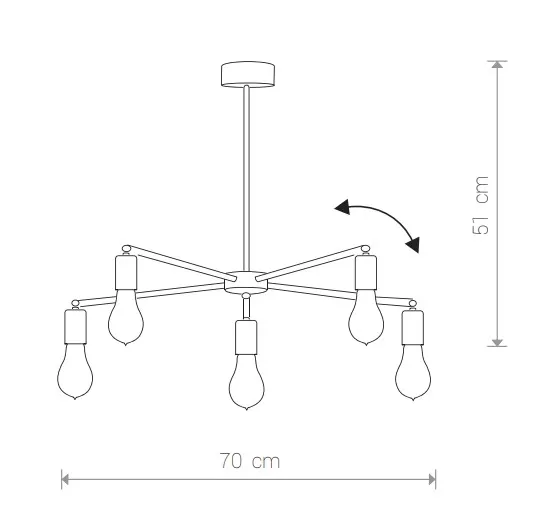 картинка Современные люстры Люстра Nowodvorski Sticks 9735