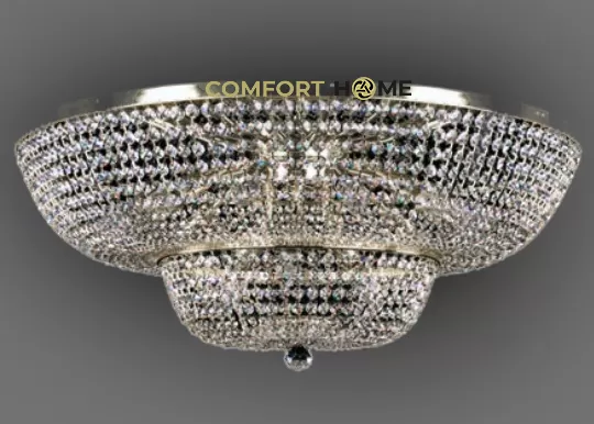 картинка Классические Светильник потолочный хрустальный ArtGlass GEENA DIA 800 NICKEL CE