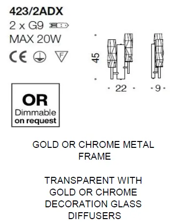 картинка Современные бра Бра IDL Bamboo 423/2ADX