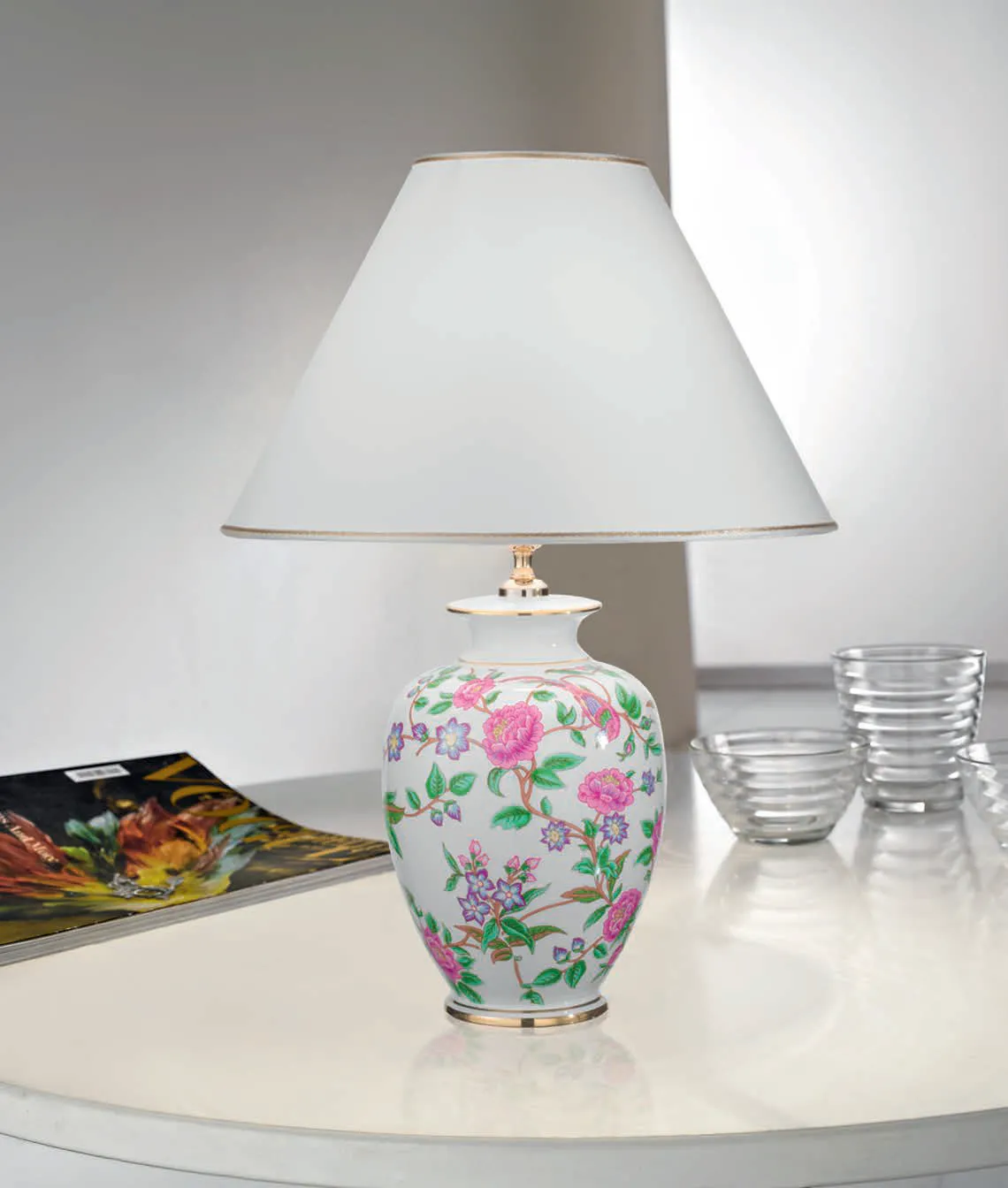 картинка Настольные лампы с абажуром Настольная лампа KOLARZ Giardino flora A1354.71