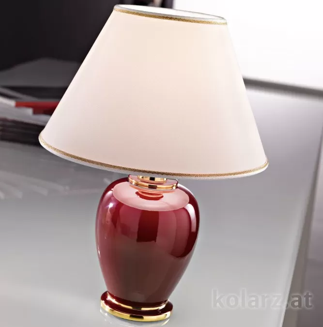 картинка Настольные лампы с абажуром Настольная лампа Kolarz Giardino Bordeaux 0014.73S.7