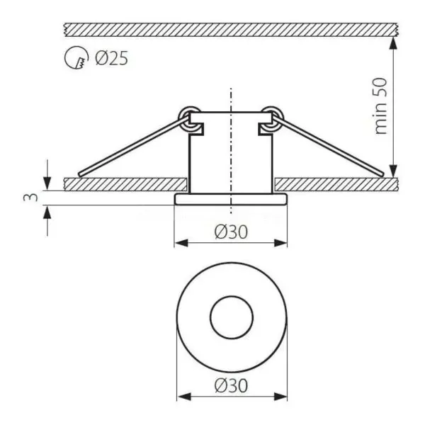 картинка Врезные Врезной светильник Kanlux ELSE CT-2116C-C 821