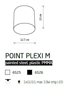 картинка Накладные светильники Накладной светильник Nowodvorski Point Plexi M 6525