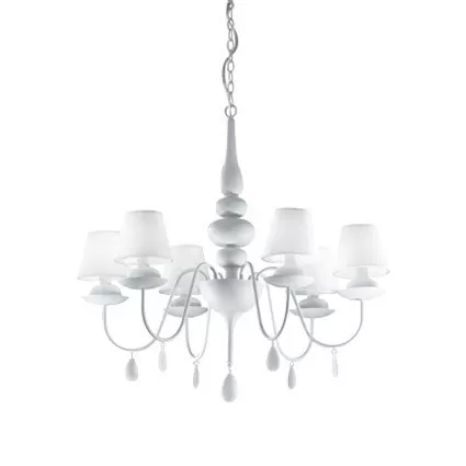 картинка Классические люстры Люстра Ideal Lux Blanche 035581 SP6 Bianco