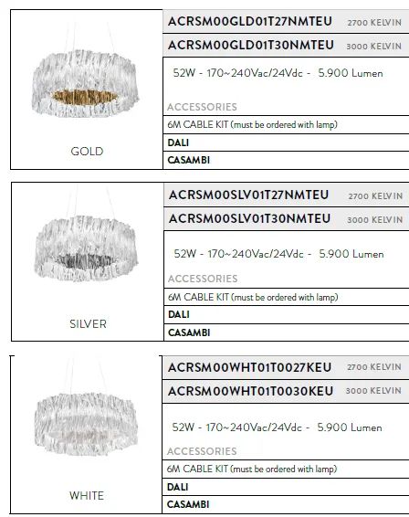 картинка Современные подвесные светильники Подвесной светильник SLAMP Accordeon ACRSM00WHT01T0030KEU