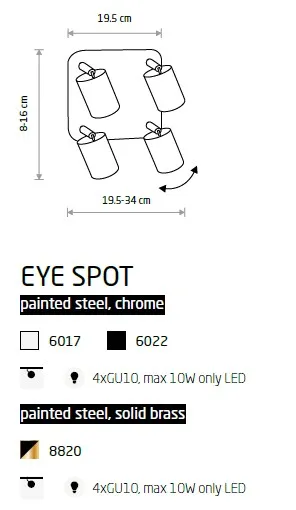 картинка Современные Потолочный светильник Nowodvorski Eye Spot 8820