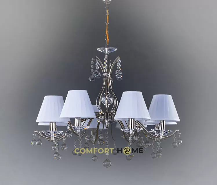 картинка Хрустальные люстры Хрустальная люстра ArtGlass CHANTAL VIII. NICKEL CE - COLOR + CH 024