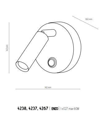 картинка Современные бра Бра TK Lighting Enzo 4237