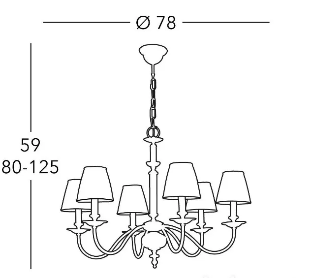 картинка Классические люстры Люстра Kolarz ASCOT 0195.86.4