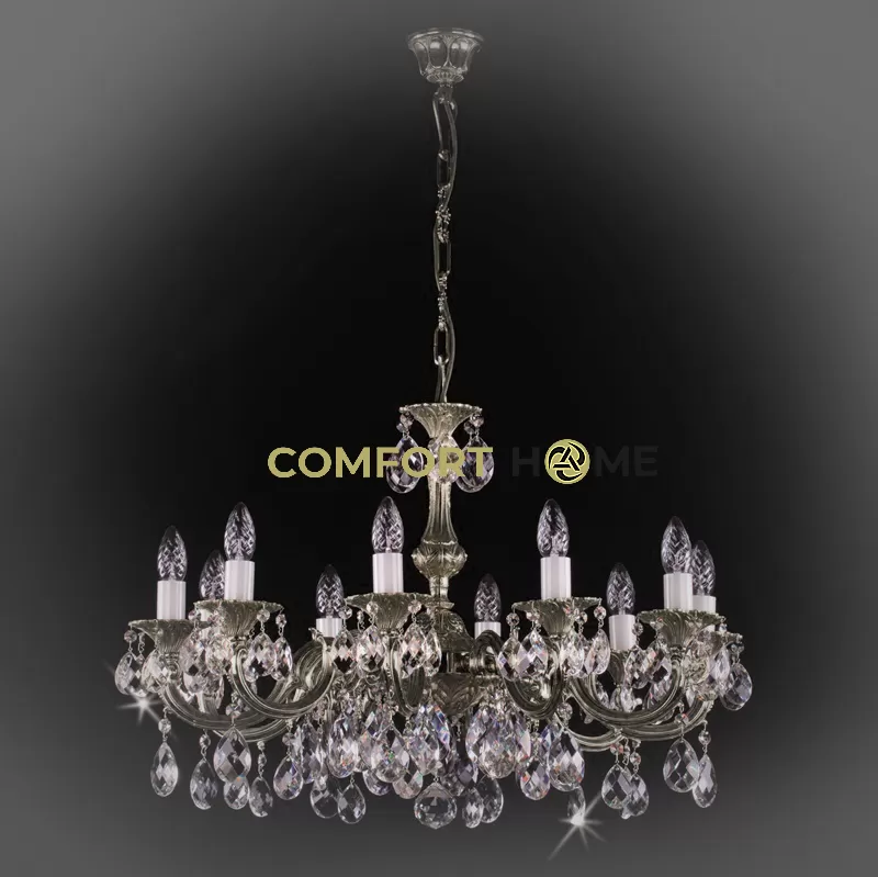 картинка Хрустальные люстры Хрустальная люстра ArtGlass ALICE X. (NICKEL, NICKEL ANTIQUE) CE color