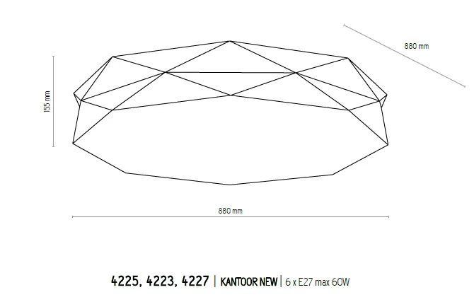 картинка Современные Светильник потолочный TK Lighting Kantoor New 4225