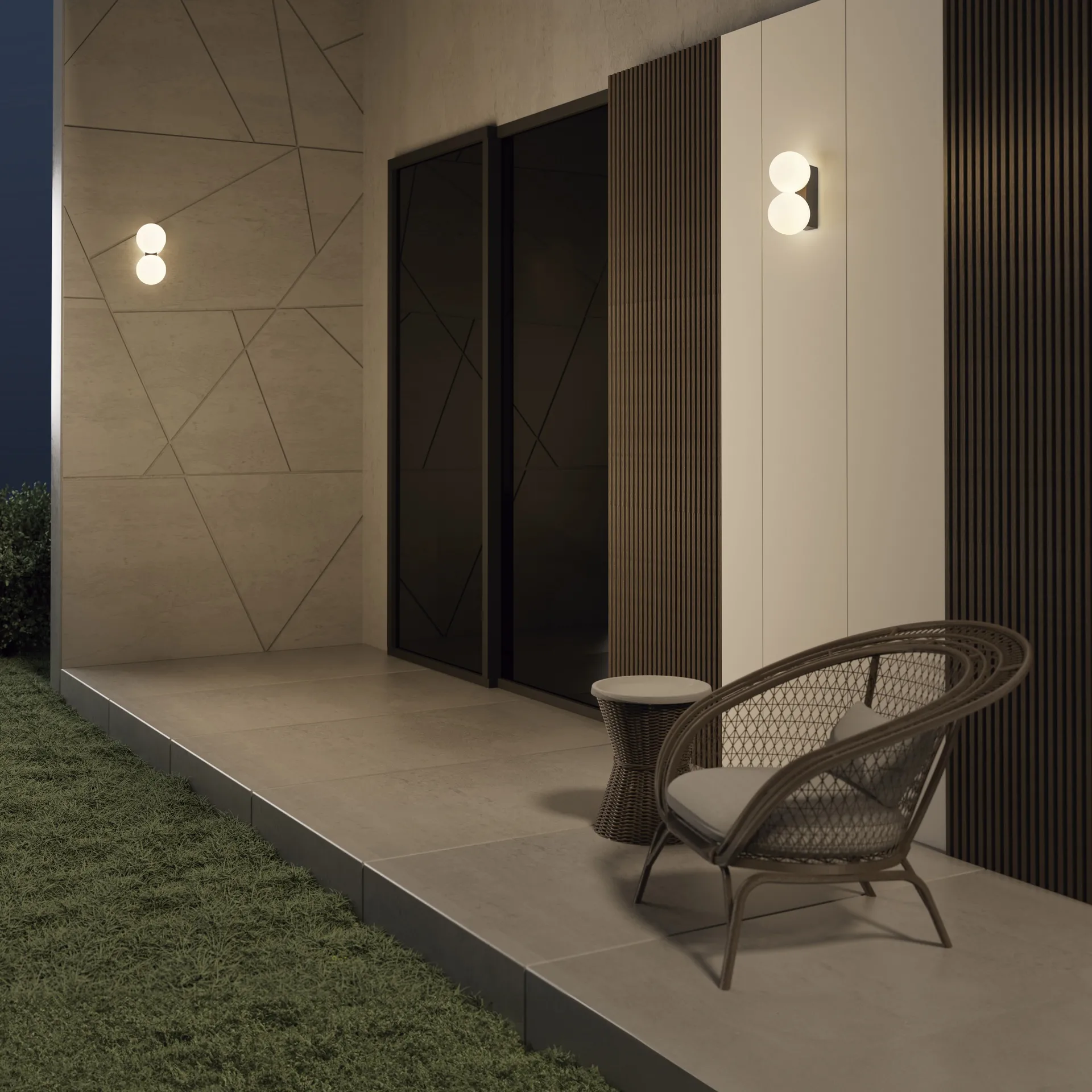 картинка Уличные настенные светильники Бра MANTRA Interlaken 9611