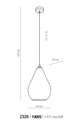 картинка Современные подвесные светильники Подвес TK Lighting Fuente 2326
