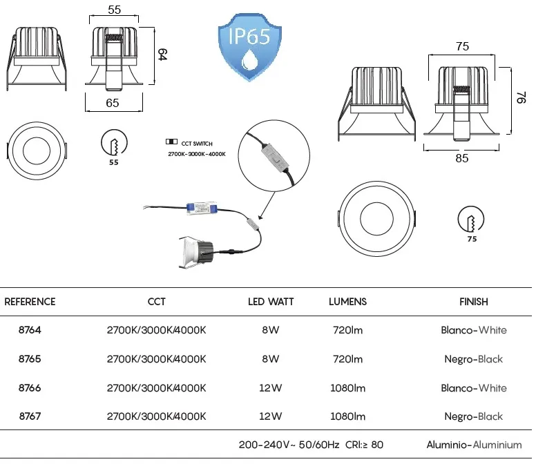 картинка Для ванной комнаты Врезной светильник IP65 MANTRA Rombok 8764