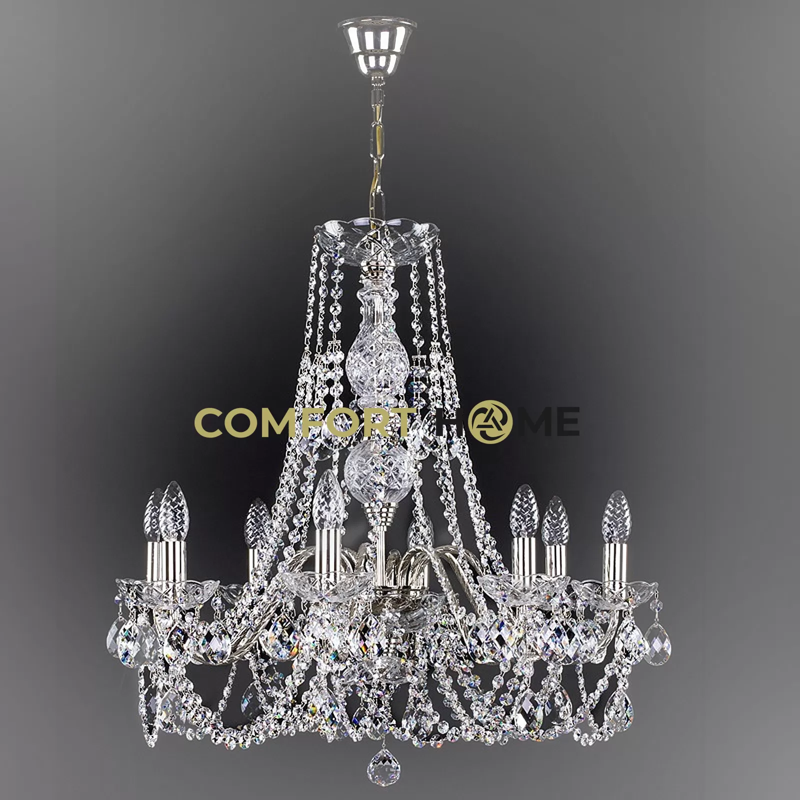 картинка Хрустальные люстры Хрустальная люстра ArtGlass ARIANA VIII. NICKEL CE