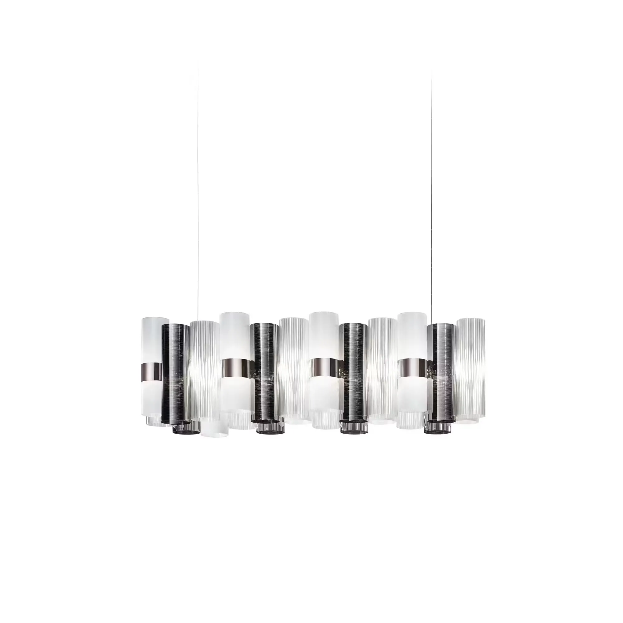 картинка Линейные подвесные светильники Подвесной линейный светильник SLAMP La lollo linear 100 LALSXXLPWT01T00NMTEU