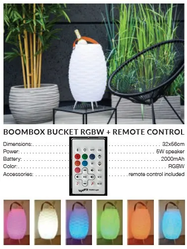 картинка Уличные декоративные светильники Светильник-динамик AZZARDO Boombox Bucket IP44 AZ4665