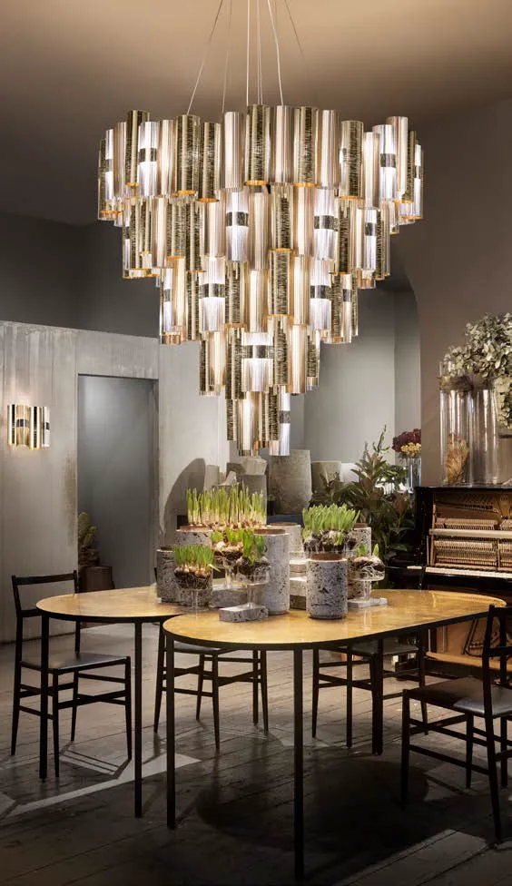 картинка Светодиодные люстры Люстра SLAMP La lollona 4 LALS4XLGLD06T00NMTEU