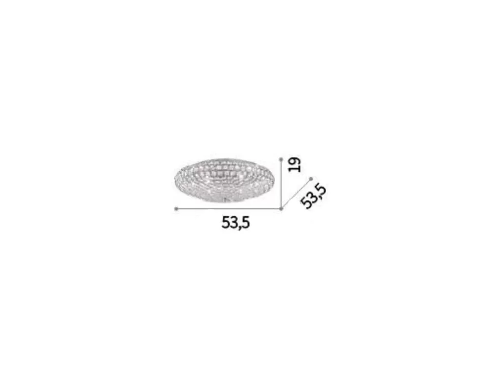 картинка Современные Светильник потолочный Ideal Lux King 073262 PL9 Oro