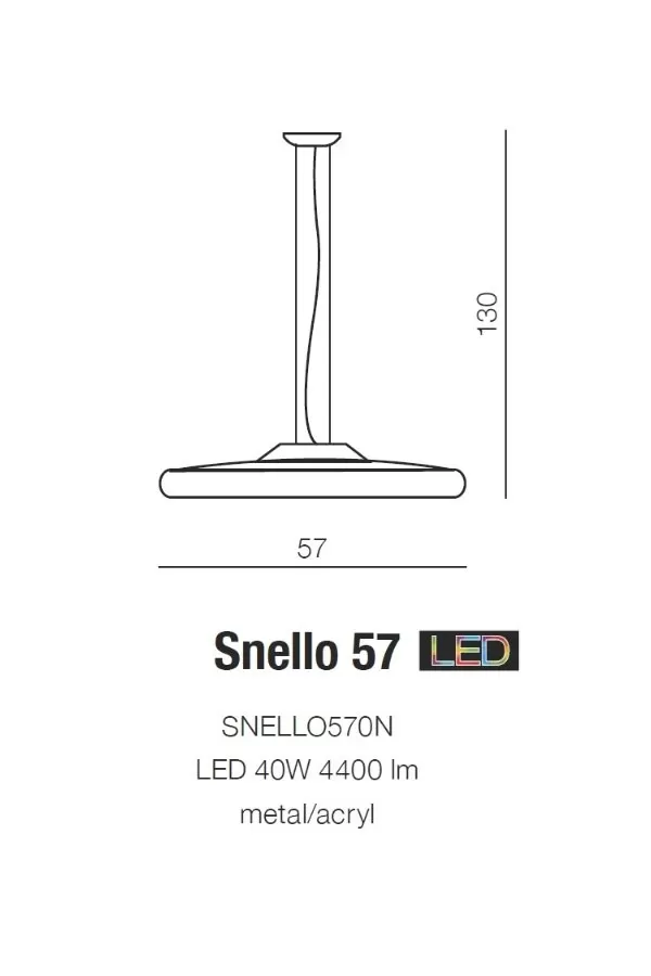 картинка Светодиодные люстры Светодиодная люстра Led Azzardo Snello 57 SNELLO570N AZ1268
