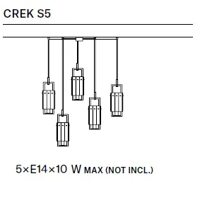 картинка Современные подвесные светильники Подвесной светильник MASIERO CREK S5