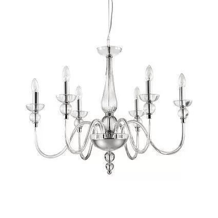 картинка Классические люстры Люстра Ideal Lux Doge 044422 SP6 Trasparente