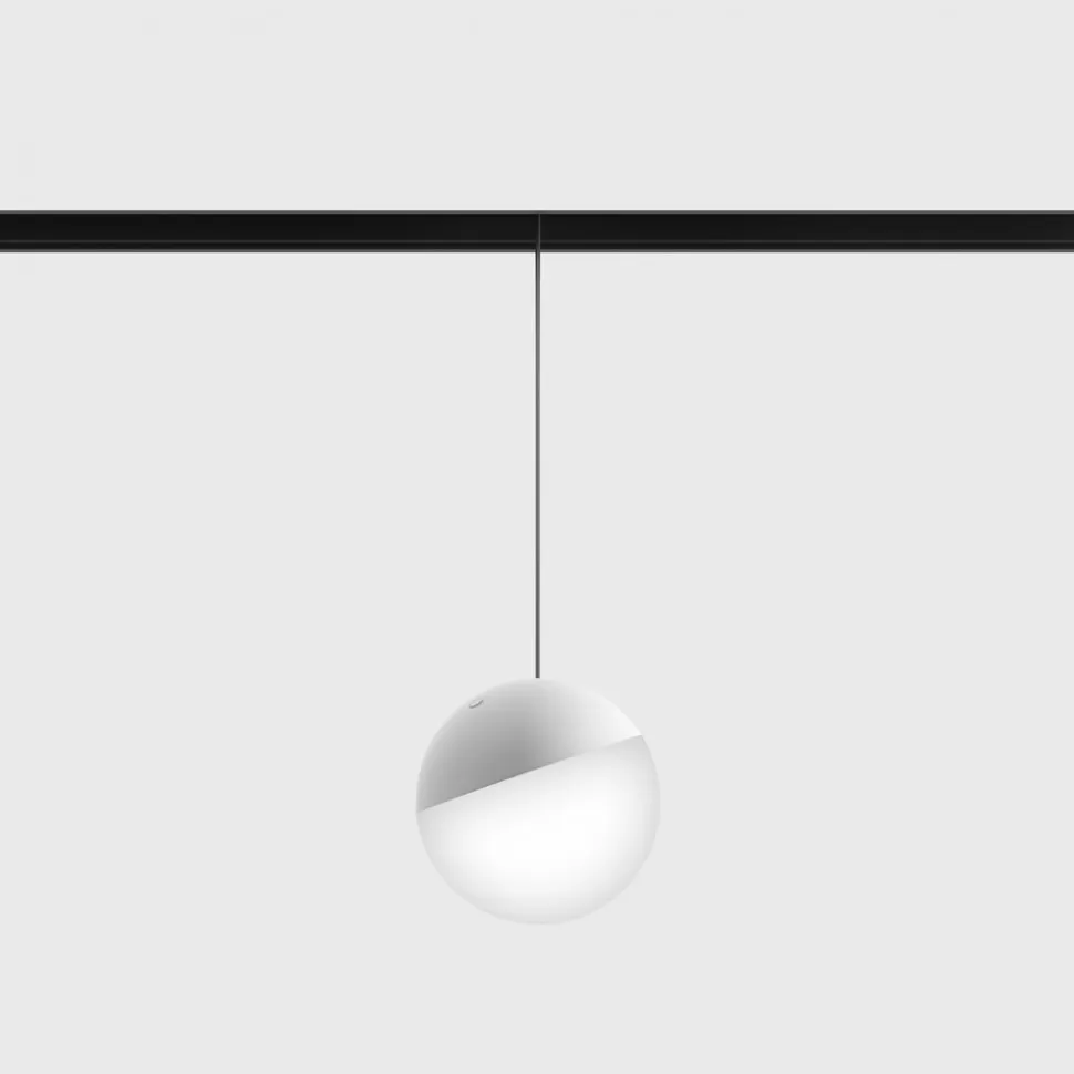 картинка Трековые светильники Светильник трековый LTX IN_LINE BALL M, D100mm, H1500mm, LED 7W, 3000К, белый (06.1000.7.930.WH)