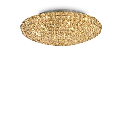 картинка Современные Светильник потолочный Ideal Lux King 073262 PL9 Oro