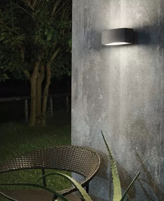 картинка Уличные настенные светильники Настенный уличный светильник Ideal Lux Andromeda 163536 AP1 Coffee