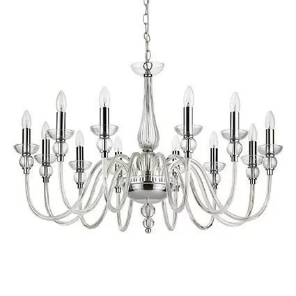 картинка Классические люстры Люстра Ideal Lux Doge 168906 SP12 Trasparente