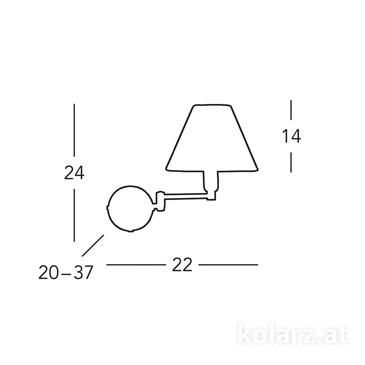 картинка Бра с абажуром Бра Kolarz Hilton 264.61.7-