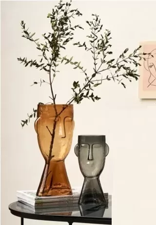картинка Вазы Ваза Face 0408 brown