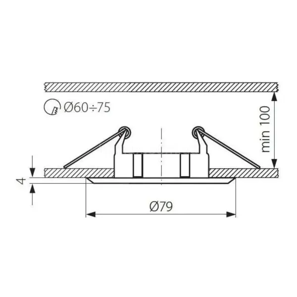 картинка Врезные Врезной светильник Kanlux VIDI VIDI CTC-5514-C/M 2793